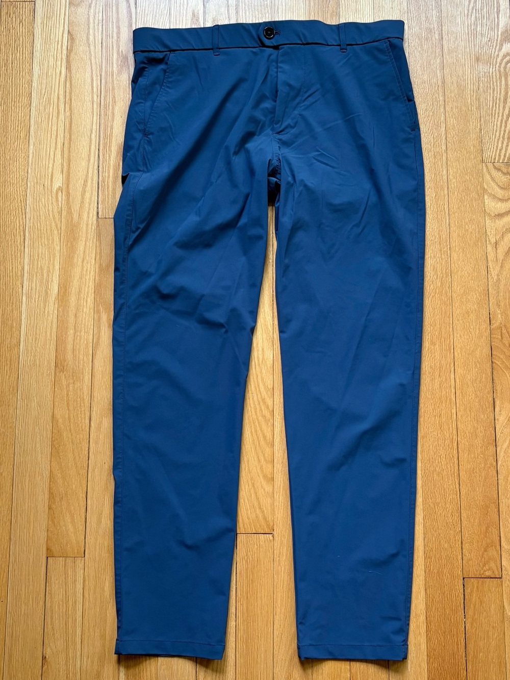 Greyson Men’s Montauk Performance Golf Chino Commuter Trouser 34×32 Blue Solid